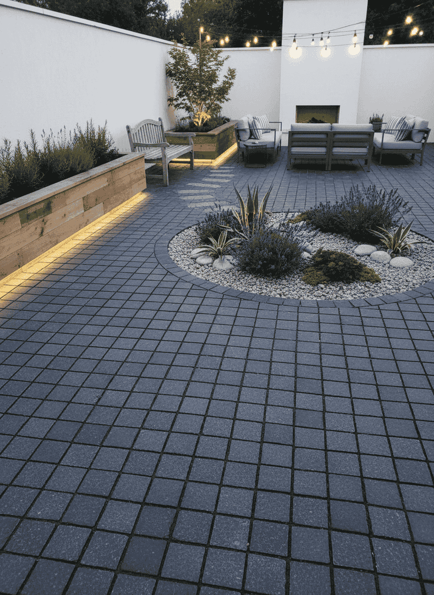 G684 Granite Cobbles on Mesh Gallery Image 2