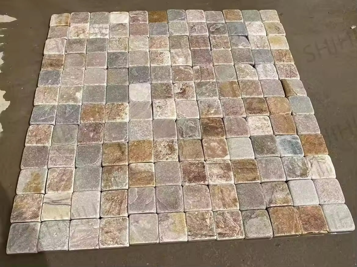 Oyster Quartzite Cobbles on Mesh Gallery Image 5