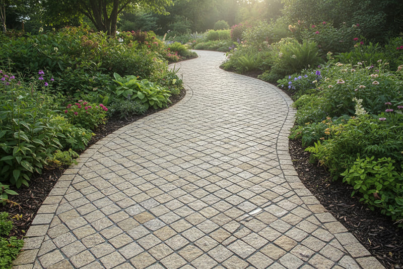 Tiger Skin Granite Cobbles on Mesh Gallery Image 2